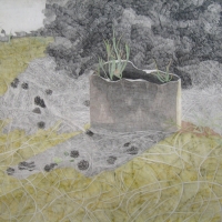 "Washington Monument 0129", Graphite & Colored Pencil, 5' x 5', 2005