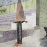"Washington Monument 0431", Graphite & Colored Pencil, 7' x 5', 2005