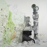 "Washington Monument 0803", Graphite & Colored Pencil, 9' x 9', 2005