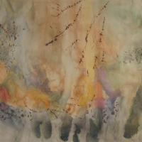 "Parcadia #5", Watercolor, Graphite & Colored Pencil, 3' x 5', 2007