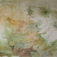 "Parcadia #7", Watercolor, Graphite & Colored Pencil, 5' x 7', 2007