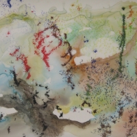 "Parcadia #11", Watercolor & Ink on Mylar, 12" x 16", 2007