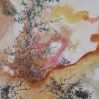 "Parcadia #14", Watercolor & Ink on Mylar, 11" x 9", 2007