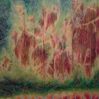 Mid-Cityscape #2, Oil on Canvas, 7' x 5', 2014