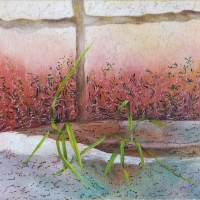 Mid-Cityscape #3, Oil on Canvas, 11" x 14", 2015