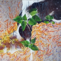 Mid-Cityscape #6, Oil on Canvas, 10" x 20", 2015