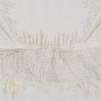 "Palms Nature Study #4", Colored Pencil, 9' x 18', 2006 (Photo Credit: Josh White)